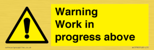 Warning Work in progress above